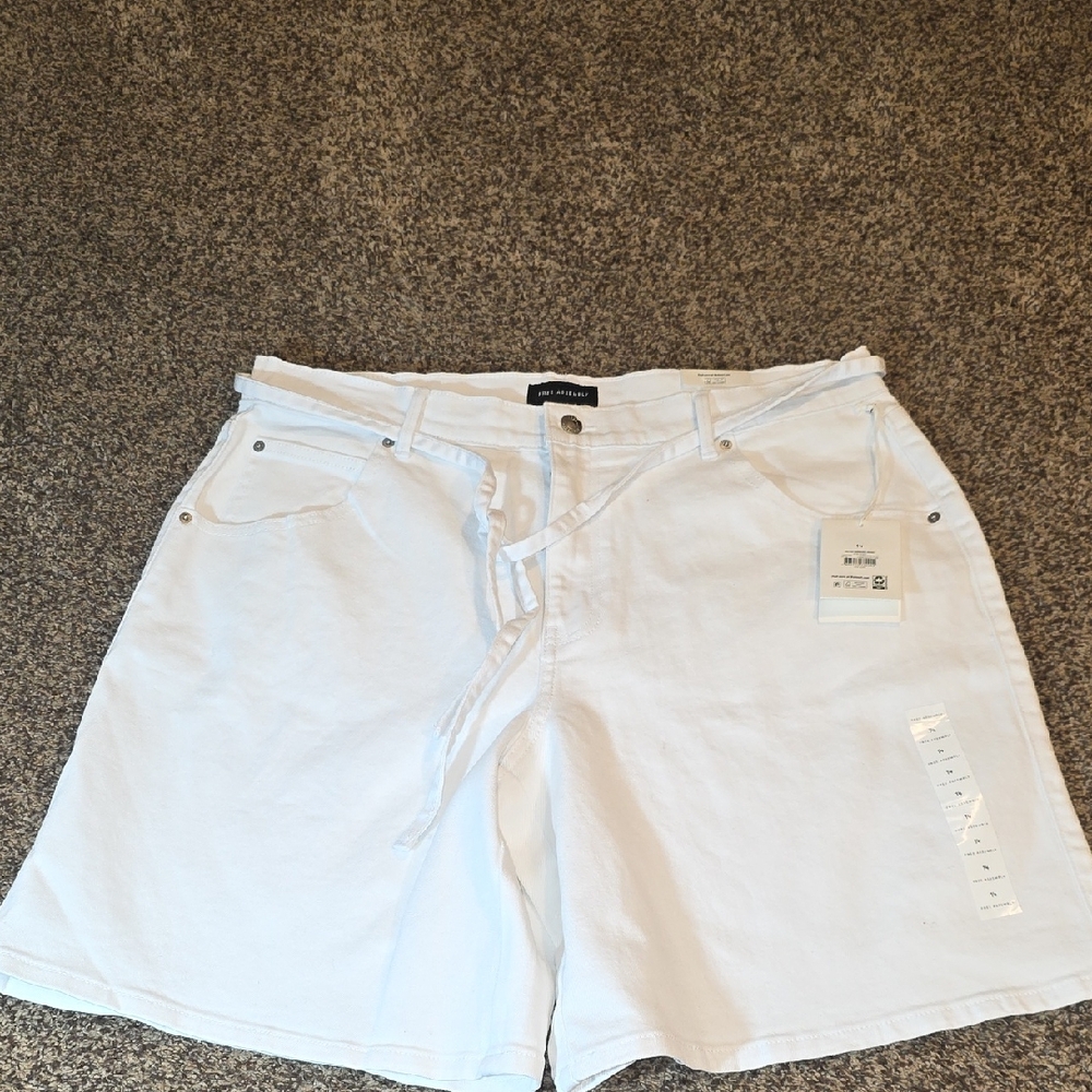 Women's White Denim Shorts